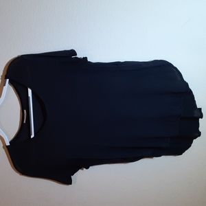 Sheer Black Tee-M